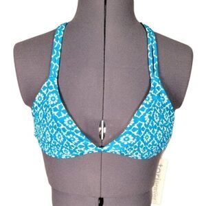 Tori Praver Strappy Triangle Bikini Top Sz S